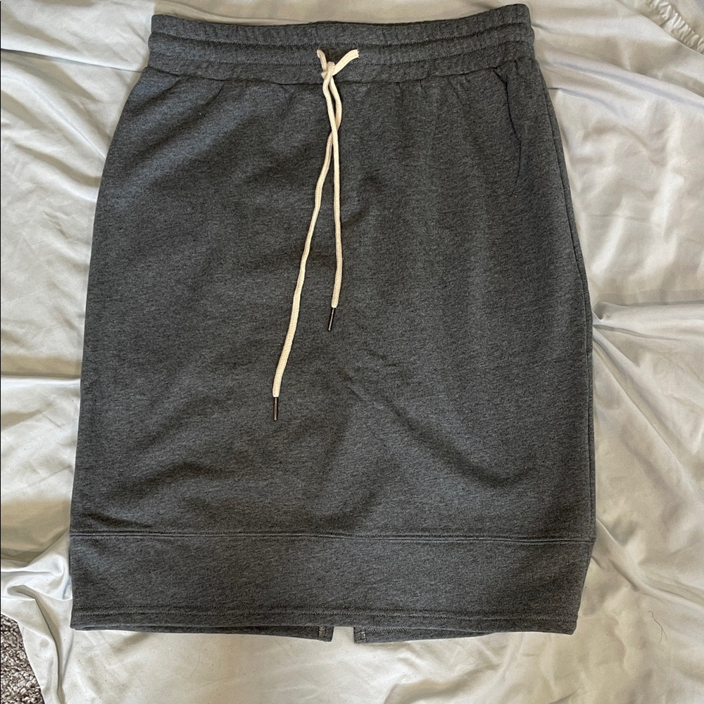 Boutique Dark Gray Casual Skirt